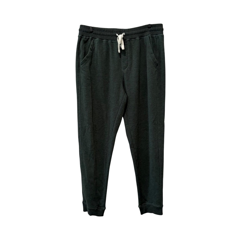 Marine Layer Joggers Mens Medium Green Fleece Drawstring Tapered Sweatpants